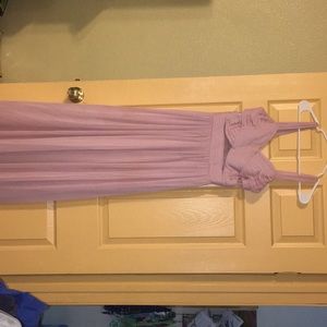 Crepe/ Pink Prom Dress